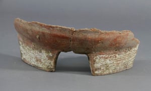 A stove fragment from the site in northern China that was probably used during the beer-brewing process.