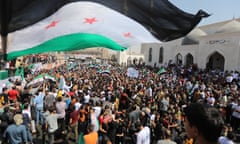 Protests against the Bashar al-Assad regime in Aleppo, northern Syria