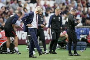Frustration for Manuel Pellegrini.
