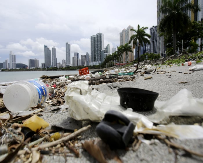 Plastic food and drink packaging ‘world’s most common coastal litter’