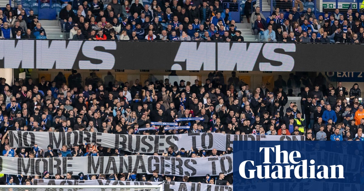 Managerless Rangers salvage point but fans voice anger at players and board