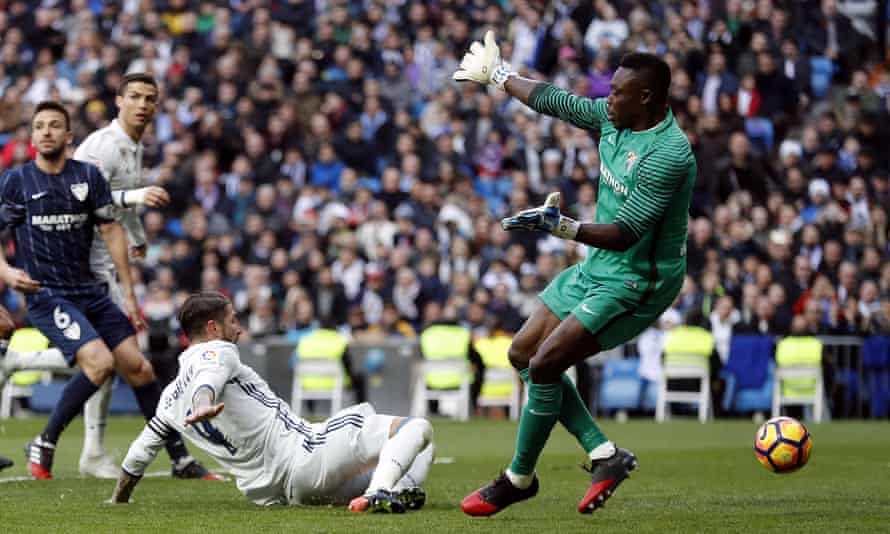 Real Madrid S Sergio Ramos Bounces Back With Double To See Off Malaga La Liga The Guardian Real Madrid S Sergio Ramos Bounces Back With Double To See Off Malaga La Liga The Guardian