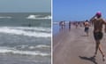 The incident disrupted Fourth of July at South Padre Island, as two were taken to the hospital