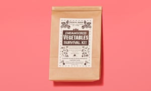 Trousse de survie de semences de légumes en voie de disparition