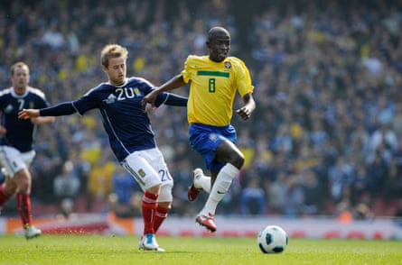 Ramires in action for Brazil against Scotland in 2011