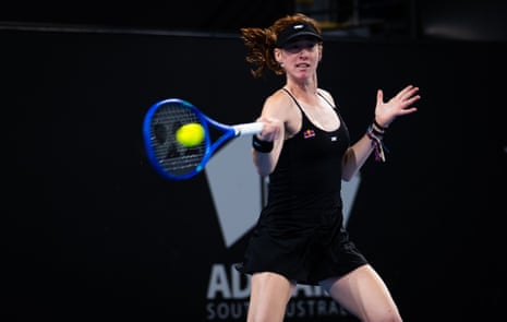 Maya Joint of Australia in action at the Adelaide International earlier in January.