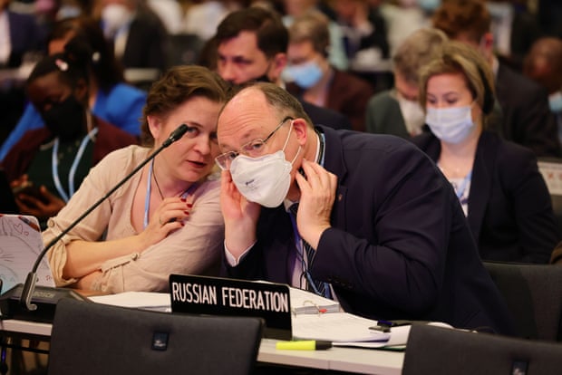 Alexey Dronov, Consul General of the Russian Federation in Bonn attends the opening day of the UNFCCC’s SB56 climate conference.
