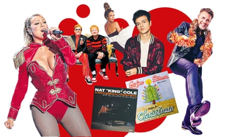 Christmas kings and queens … Mariah Carey, Elton John and Ed Sheeran, Leona Lewis, Jamie Cullum and Gary Barlow. 