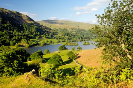 Une vue sur Ambleside, Cumbria.
