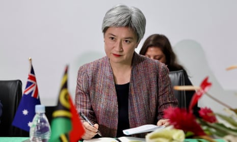 Penny Wong during the Pacific tour
