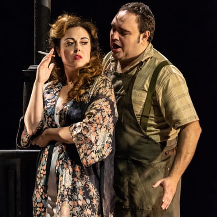Francesca Tiburzi &amp; Sergio Escobar in ‘Mala vita’ by Giordano Wexford Festival Opera 2018 Photo credit: © CLIVE BARDA/ArenaPAL;