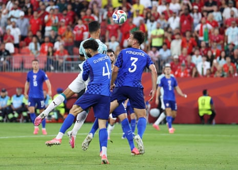 Goncalo Ramos scores a wonderful header! Portugal are in the cusp of the last 16.