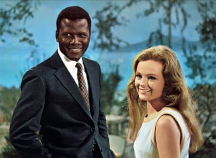 Interracial readings … Sidney Poitier and Katharine Houghton in Guess Who’s Coming to Dinner?