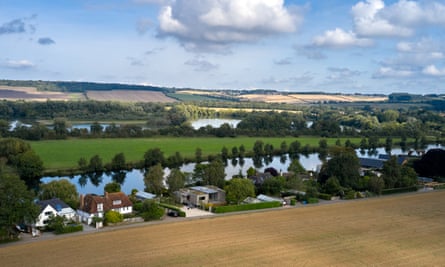 Elizabeth Rose’s house on the Thames, downstream from Marlow.