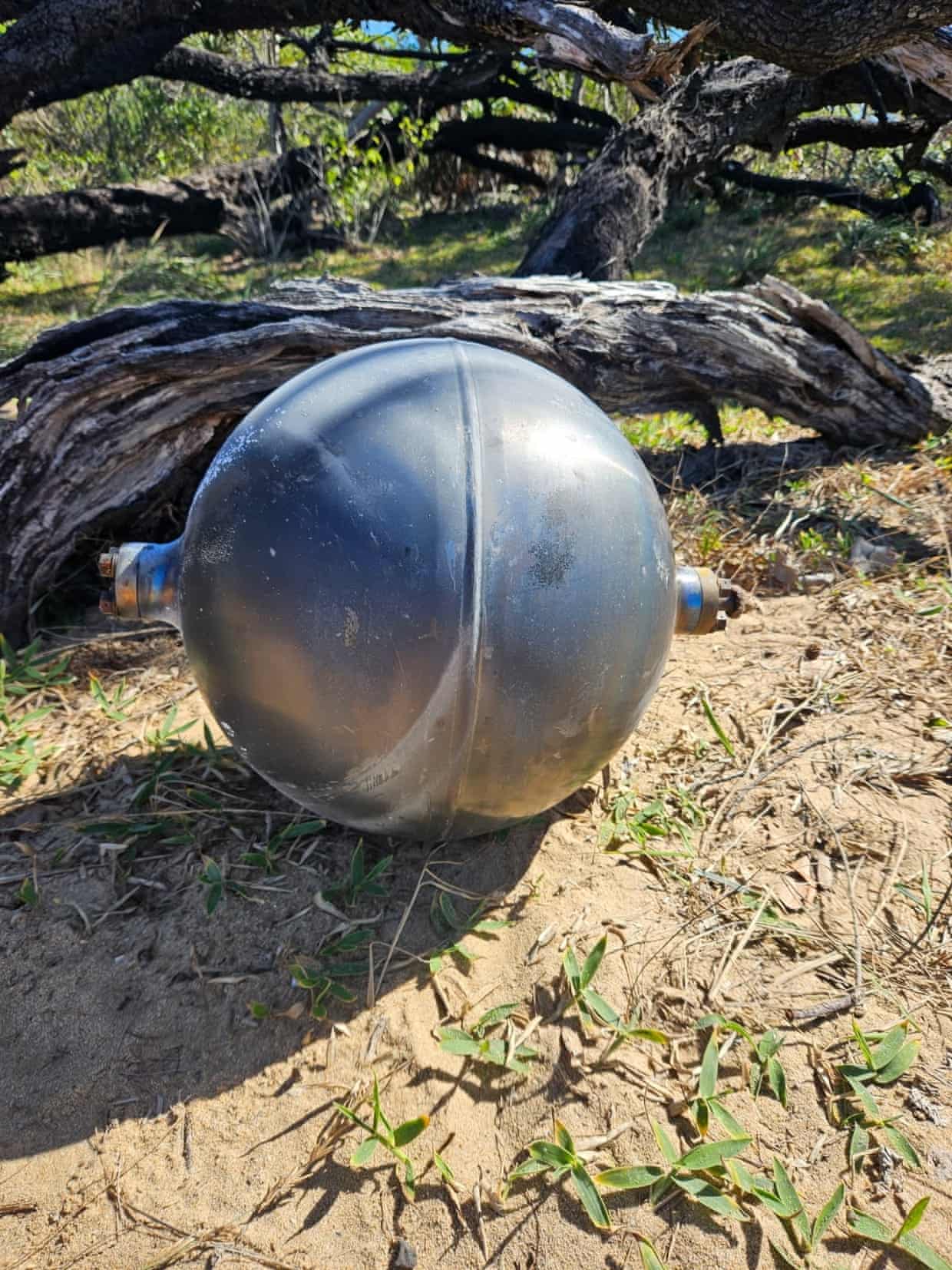 ‘Space balls’ began washing ashore in northern Queensland on Friday.
