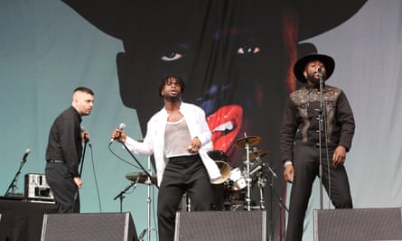 Young Fathers at All Points East festival in 2018.