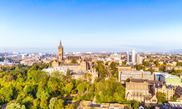 A view of Glasgow’s West End. The city will host Cop26 in November.