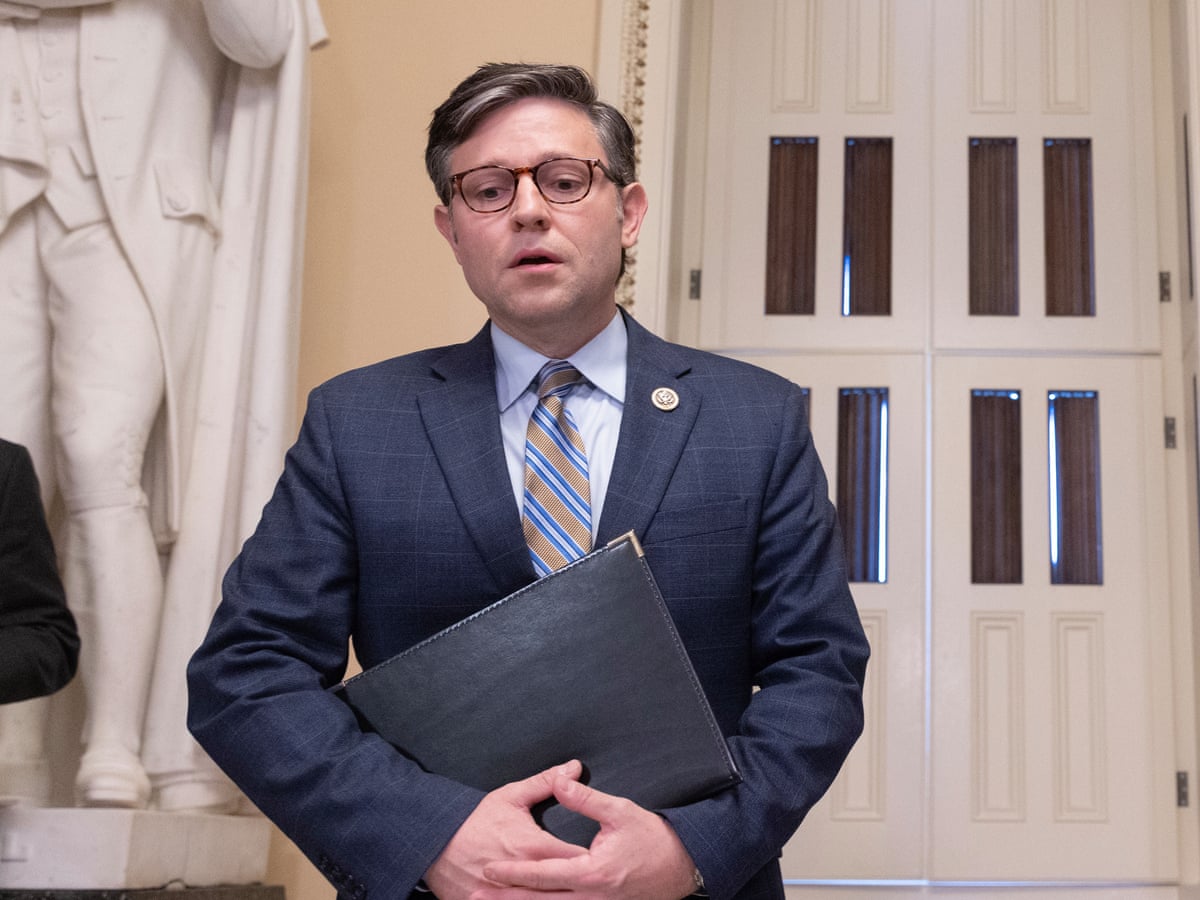 New House speaker Mike Johnson praised '18th-century values' in speech | Mike Johnson | The Guardian