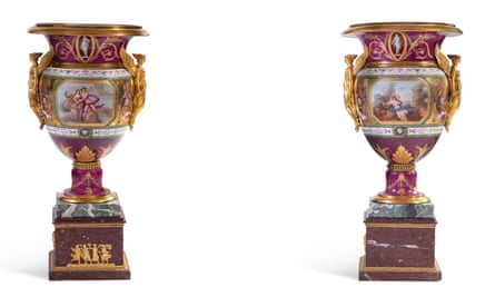 A pair of Sèvres vases, from 1797 and valued at up to €1.2m