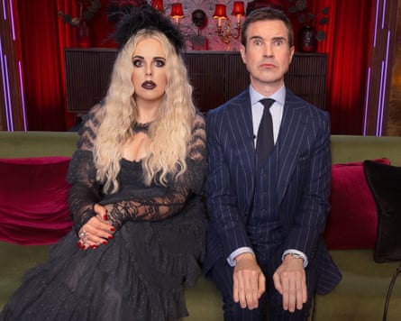 Roisin Conaty and Jimmy Carr host Last One Laughing: Halloween.