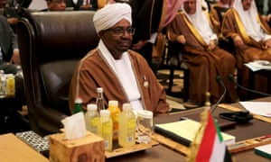 Sudanese president Omar al-Bashir at the Arab League summit in Jordan in March 2017.