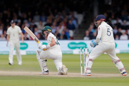 Marnus Labuschagne bats against England for Australia at Lord’s in 2019.