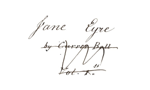 Reader, I wrote him by hand … the title page of the Jane Eyre Manuscript.