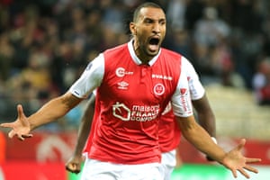 Yunis Abdelhamid อยู่ในบันทึกคะแนนของ Reims เมื่อพวกเขาเอาชนะ Montpellier ในสุดสัปดาห์นี้