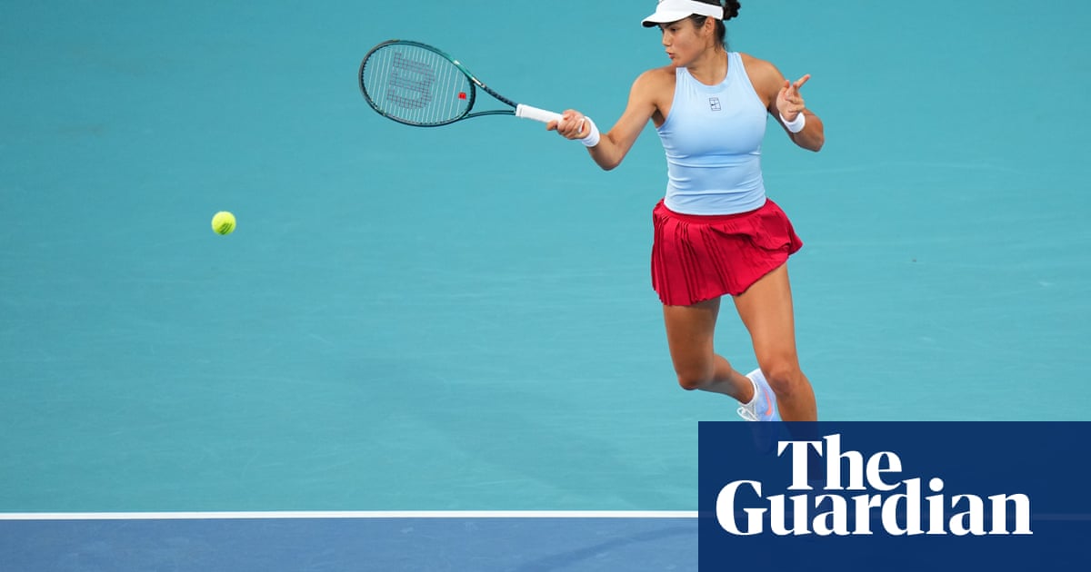 Emma Raducanu hits Miami hot streak as her persistence finally pays off | Emma Raducanu Emma Raducanu hits Miami hot streak as her persistence finally pays off | Emma Raducanu
