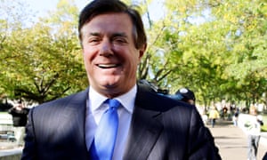 Former Trump campaign manager Paul Manafort departs federal court Monday after a hearing in the first charges stemming from a special counsel investigation of possible Russian meddling in the 2016 presidential election.