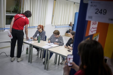 A person casts their ballot at a polling station in Sao Paulo, Brazil, 25 October 2026.