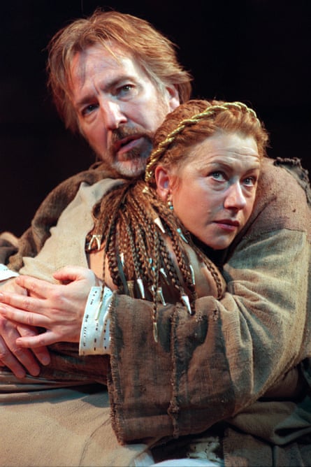 Rickman and Mirren in Antony and Cleopatra.