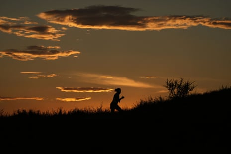 a person running