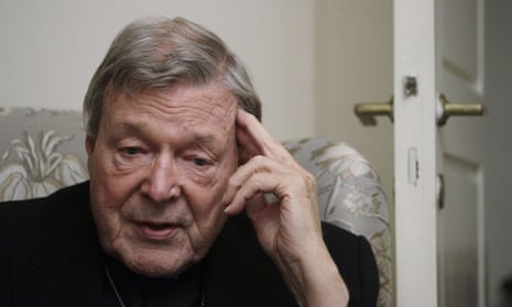 Cardinal George Pell during the interview at his residence near the Vatican in Rome