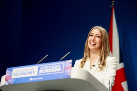 Laura Trott at the conference this morning.