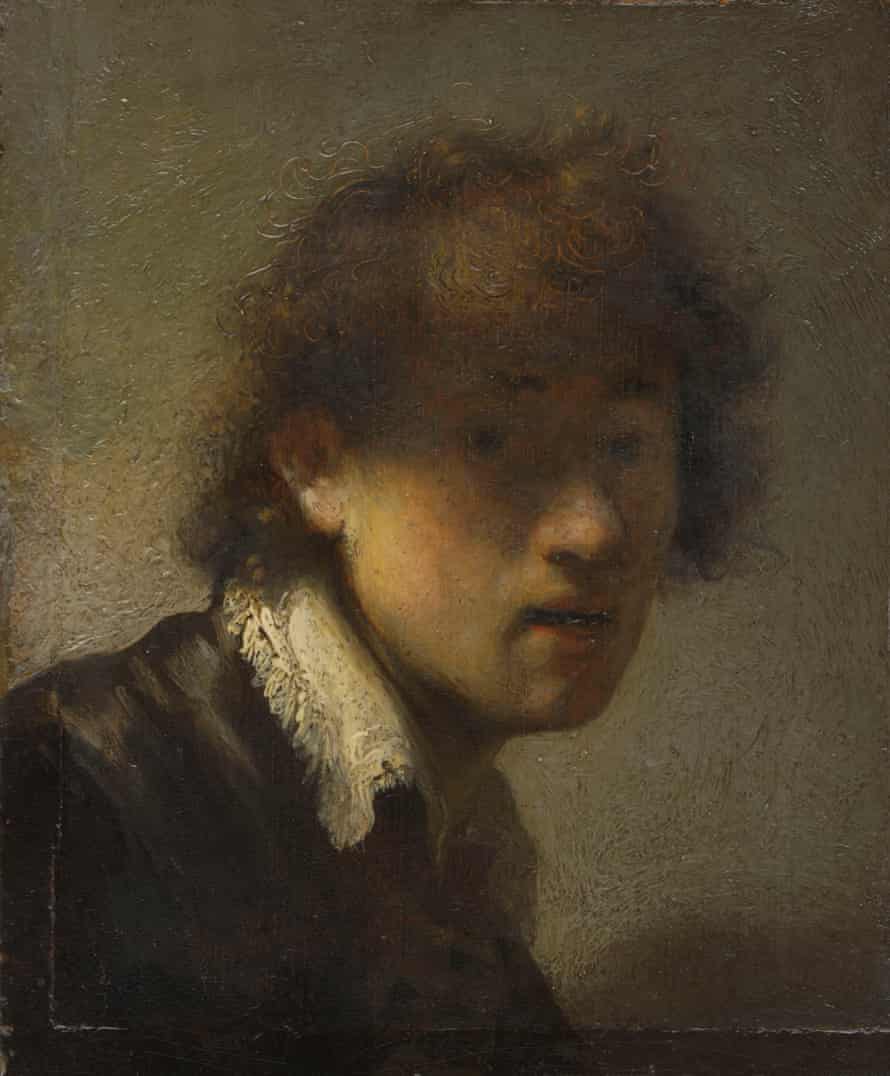 Self-portrait, 1629, by Rembrandt, in Ashomolean, Oxford, earlier this year.
