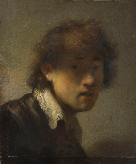 Self-portrait, 1629 by Rembrandt.