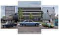 A 1967 Fiat 124 with William Batchelor House, in Coventry, a 1969 Peugeot 504 with Preston Bus Station and a 1977 Rover SD1 at the Sports and Recreation Centre, Coventry.