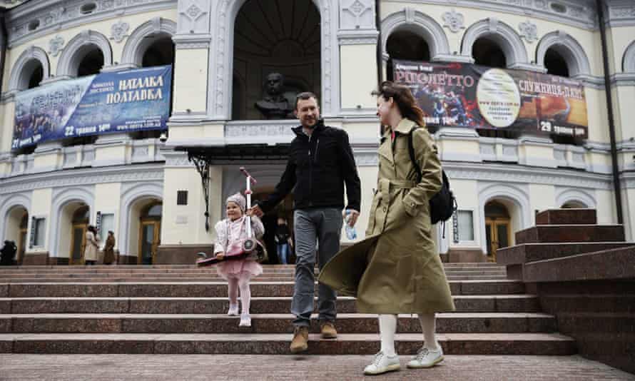 National Opera House of Ukraine resumes after 3- month breakKYIV, UKRAINE - MAY 22: National Opera House of Ukraine open its curtain after a three-month break due to Russian attacks on Ukraine as the war between Russia and Ukraine continues on May 22, 2022 in Kyiv, Ukraine.