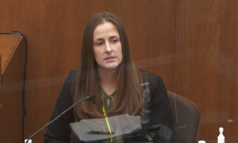 Witness McKenzie Anderson, a forensic scientist with the Minnesota Bureau of Criminal Apprehension testifies against Derek Chauvin.