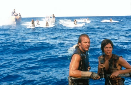 two men in water