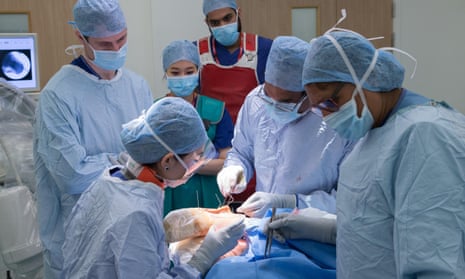 Medical staff in an operating theatre