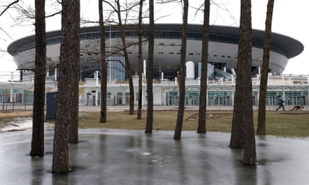A view of St Petersburg Stadium.