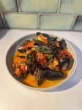 Elizabeth David’s zuppa di cozze: steaming the mussels is a ‘final operation that must be carried out only immediately before serving’.