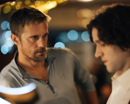 Alexander Skarsgård and Harry Melling in Pillion.