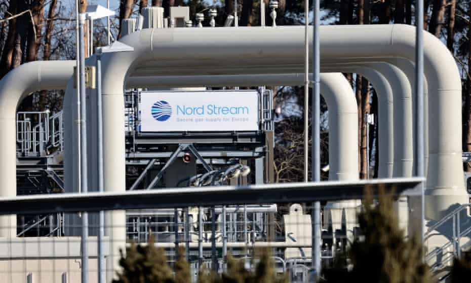 Pipes at Nord Stream 1 gas pipeline