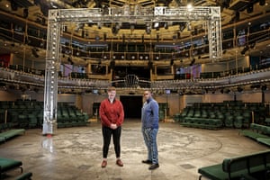 Bryony Shanahan and Roy Alexander Weise at the Royal Exchange. Photograph: Gary Calton/The Observer