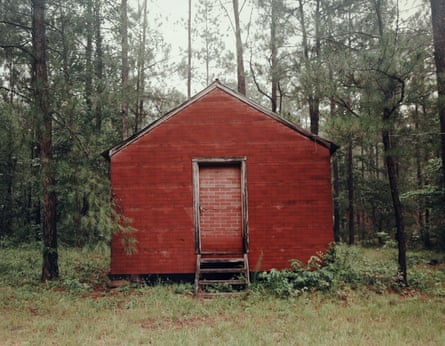 Red Building in Forest, Hale County, Alabama, 1983 by William Christenberry