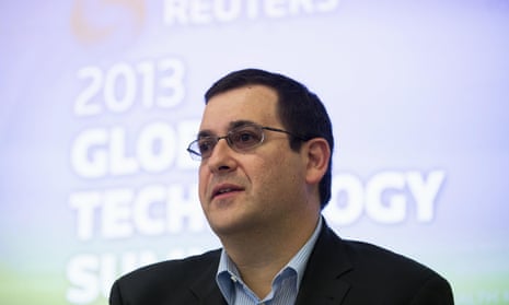 Dave Goldberg speaks during Reuters Global Technology Summit in San Francisco in 2013.