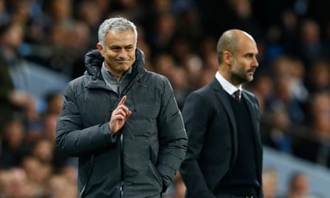 José Mourinho has claimed that Pep Guardiola’s Manchester City players ‘lose their balance very easily’.